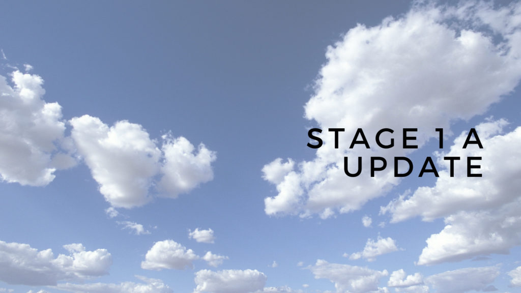 Stage 1A Update 11.12.20